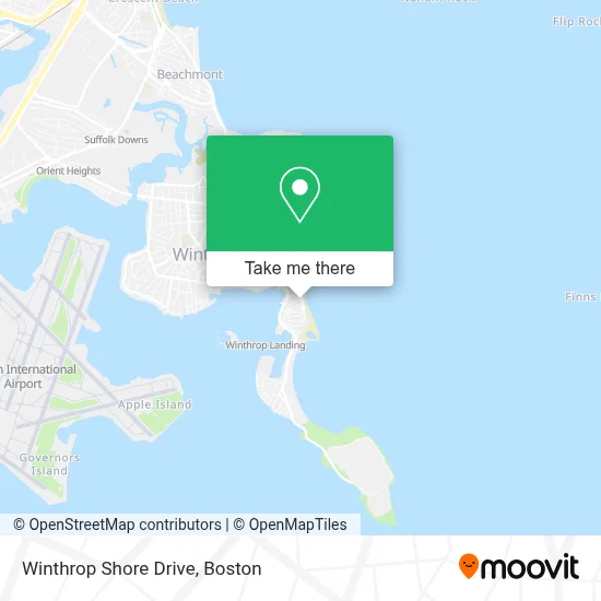 Winthrop Shore Drive map