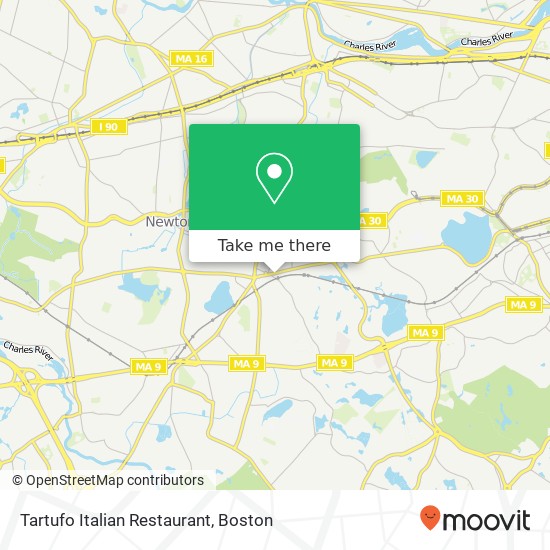 Tartufo Italian Restaurant, 22 Union St map