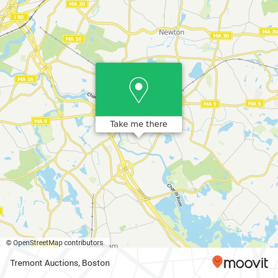 Tremont Auctions map