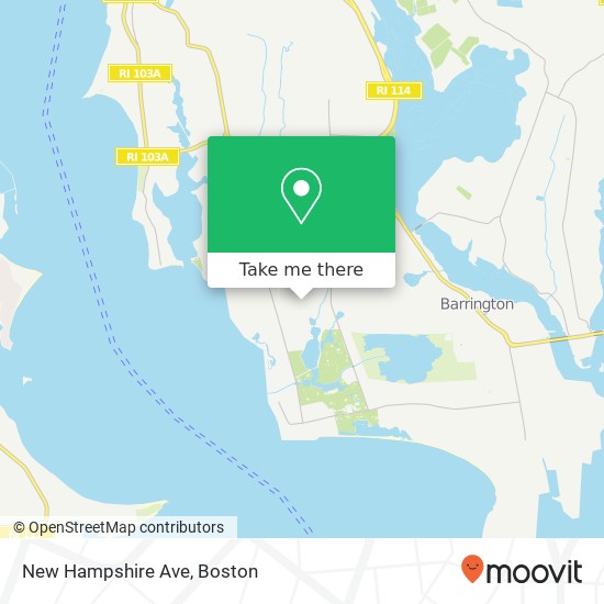 Mapa de New Hampshire Ave