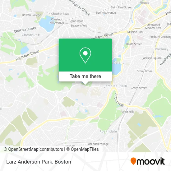 Larz Anderson Park map