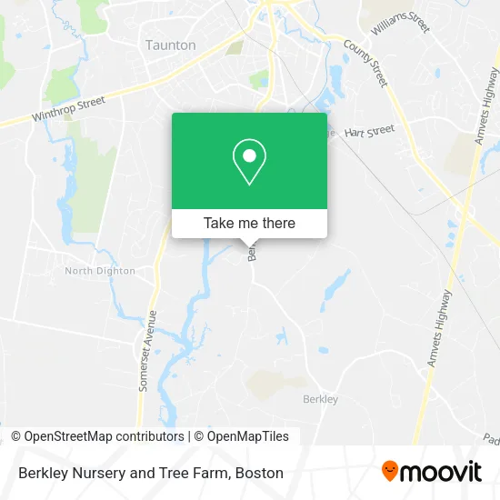 Berkley Nursery and Tree Farm map