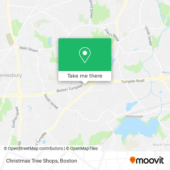 Christmas Tree Shops map