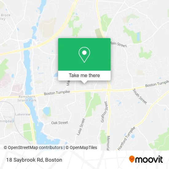 Mapa de 18 Saybrook Rd
