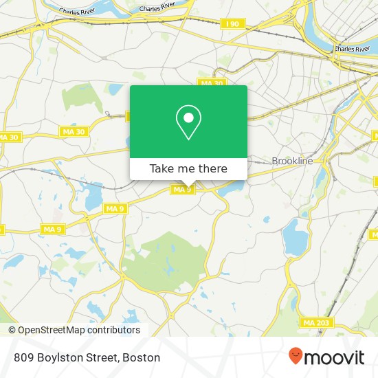 809 Boylston Street map