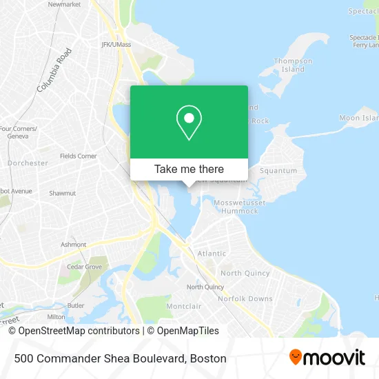 500 Commander Shea Boulevard map
