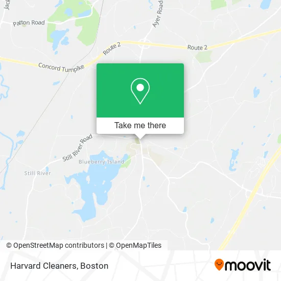 Harvard Cleaners map