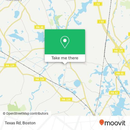 Texas Rd map