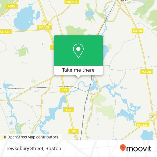 Tewksbury Street map