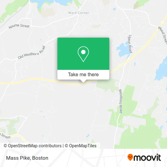 Mass Pike map