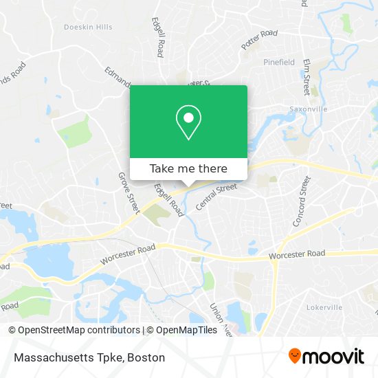 Massachusetts Tpke map