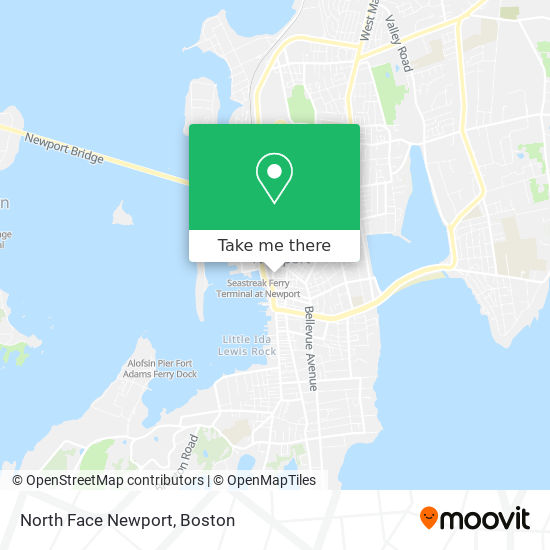 Mapa de North Face Newport