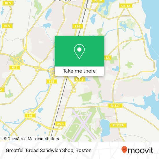 Greatfull Bread Sandwich Shop, 1277 Post Rd Warwick, RI 02888 map