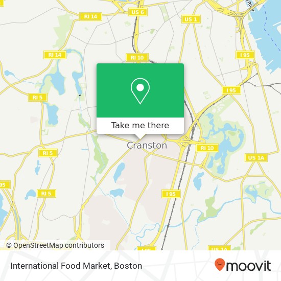 Mapa de International Food Market, 602 Reservoir Ave Cranston, RI 02910