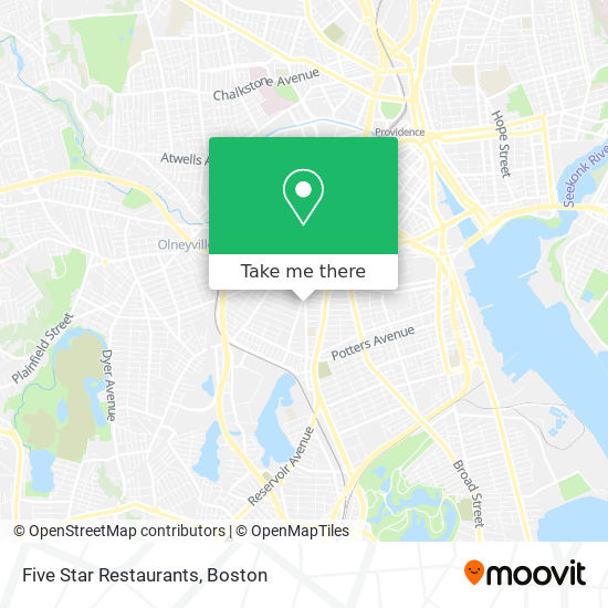 Mapa de Five Star Restaurants