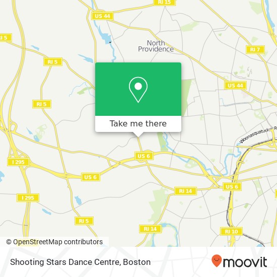 Shooting Stars Dance Centre, 8 Dyerville Ave Johnston, RI 02919 map