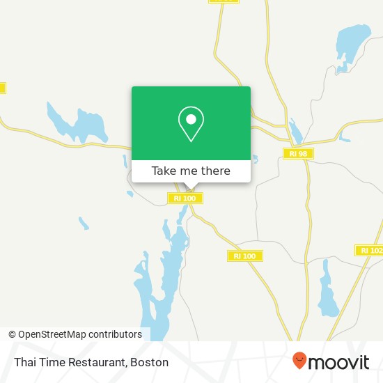 Mapa de Thai Time Restaurant, 98 Pascoag Main St Pascoag, RI 02859