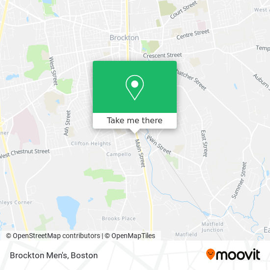 Brockton Men's map