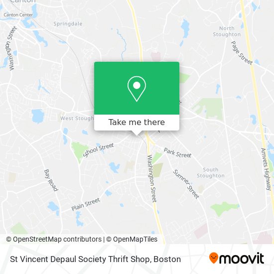 St Vincent Depaul Society Thrift Shop map
