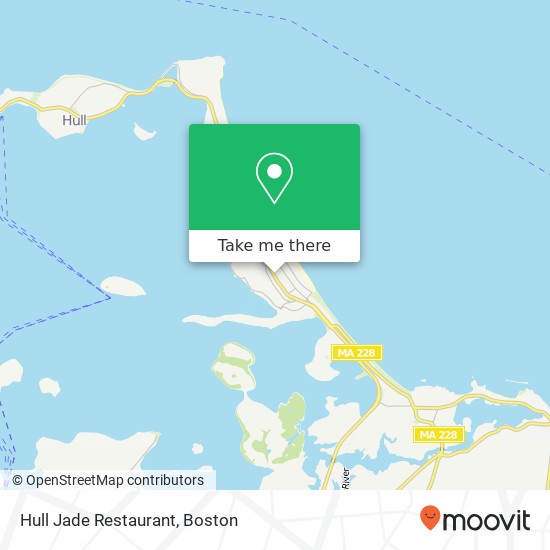 Mapa de Hull Jade Restaurant, 516 Nantasket Ave Hull, MA 02045