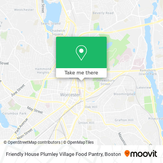 Friendly House Plumley Village Food Pantry map