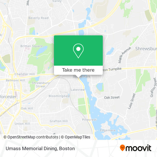 Mapa de Umass Memorial Dining