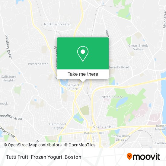 Tutti Frutti Frozen Yogurt map