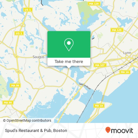 Spud's Restaurant & Pub, 22 Lincoln Ave Saugus, MA 01906 map