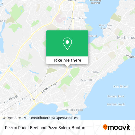 Mapa de Rizzo's Roast Beef and Pizza-Salem
