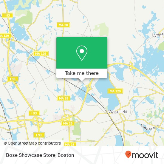 Bose Showcase Store, 50 Walkers Brook Dr Reading, MA 01867 map