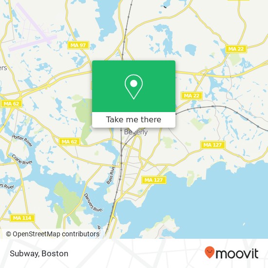 Subway, 386 Cabot St Beverly, MA 01915 map