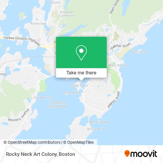 Mapa de Rocky Neck Art Colony