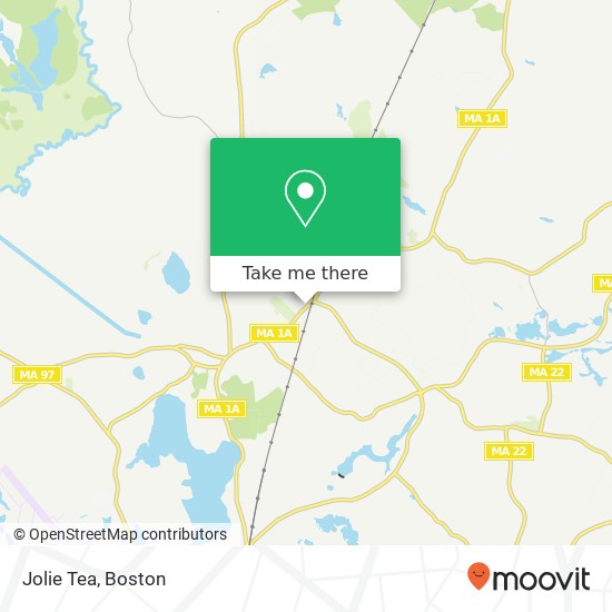 Mapa de Jolie Tea, 26 Bay Rd South Hamilton, MA 01982
