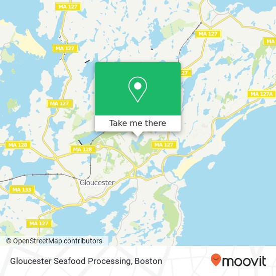 Mapa de Gloucester Seafood Processing, 21 Great Republic Dr Gloucester, MA 01930