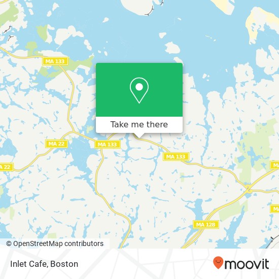 Mapa de Inlet Cafe, 121 Eastern Ave Essex, MA 01929