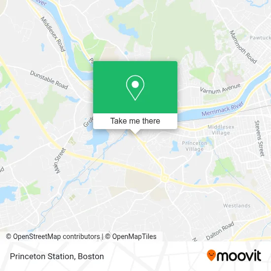 Princeton Station map