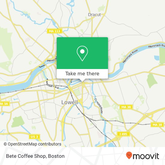 Bete Coffee Shop, 1 Middlesex St Lowell, MA 01852 map