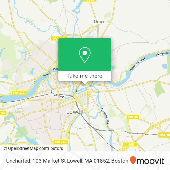 Uncharted, 103 Market St Lowell, MA 01852 map