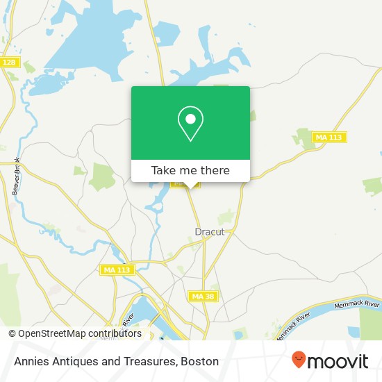 Annies Antiques and Treasures, 1633 Bridge St Dracut, MA 01826 map