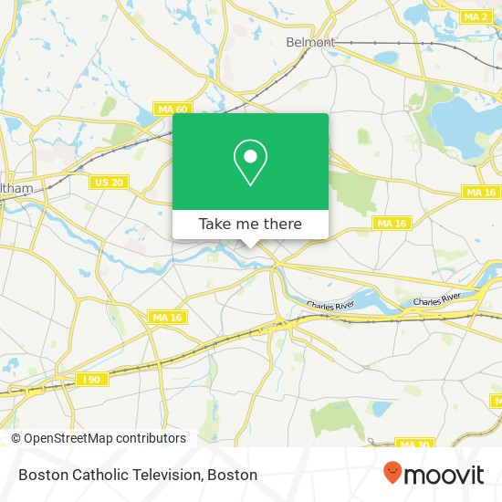 Mapa de Boston Catholic Television