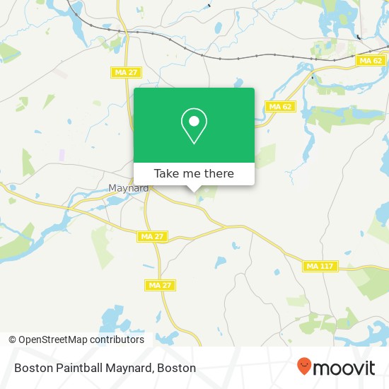 Mapa de Boston Paintball Maynard