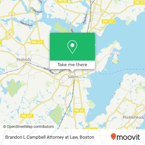 Mapa de Brandon L Campbell Attorney at Law