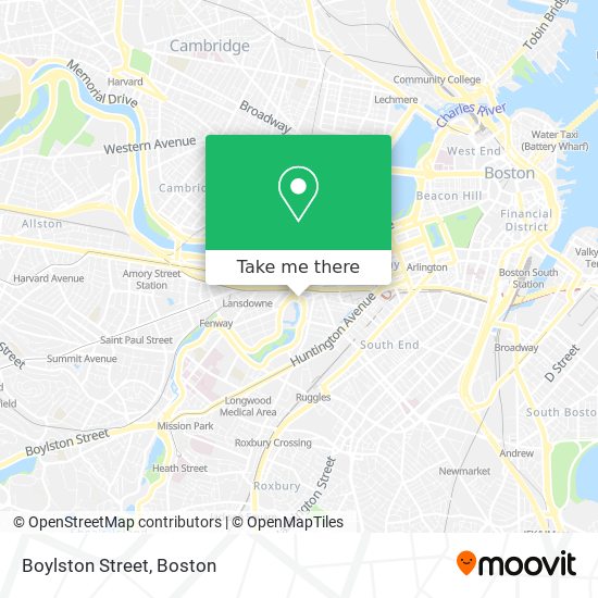 Mapa de Boylston Street
