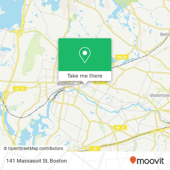 Mapa de 141 Massasoit St