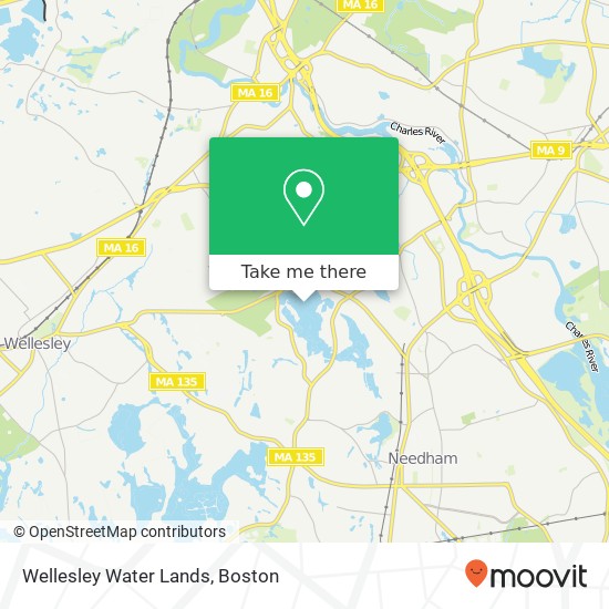 Wellesley Water Lands map