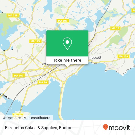 Mapa de Elizabeths Cakes & Supplies