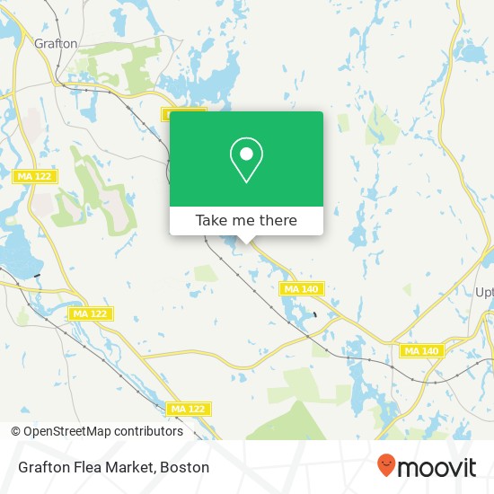 Mapa de Grafton Flea Market