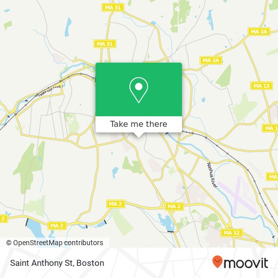 Saint Anthony St map