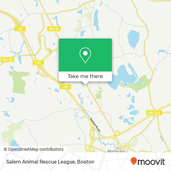 Mapa de Salem Animal Rescue League
