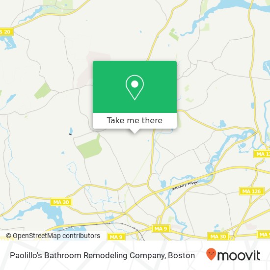 Paolillo's Bathroom Remodeling Company map